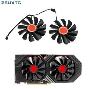 2개/대 FDC10U12S9-C CF1010U12S 95mm RX580 GME GPU 비디오 카드 쿨러 팬 XFX RX VGA 냉각