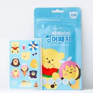 모기향 아가드 베베 비비 썸머패치 27매 모기퇴치 스티커 벌레기피제