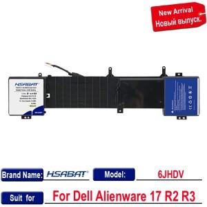 새로운 도착 [HSABAT] DELL Alienware 17 R2 R3용 6JHDV 배터리 YKWXX17 5046J P43F 시리즈 ALW17ED-4838