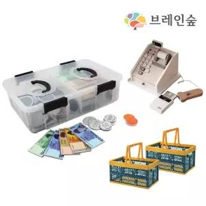 자석 돈모형 마트놀이 활동세트 어린집 유치원 초등 역할놀이 창의 활동 학습 교구