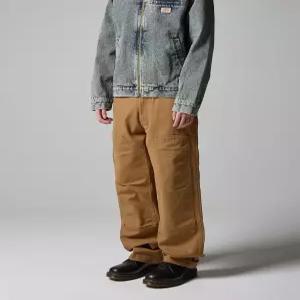 디키즈 스톤워시드 덕 캔버스 더블니 팬츠 Brown Duck 18397269