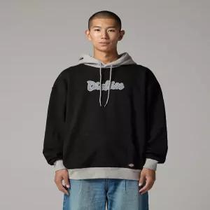 디키즈 커시브 로고 투톤 후디 Black 6103354