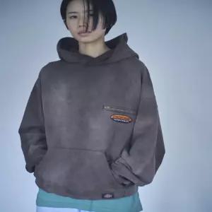 디키즈 JP Capsule 페이디드 워시드 후드 Dark Brown 565551