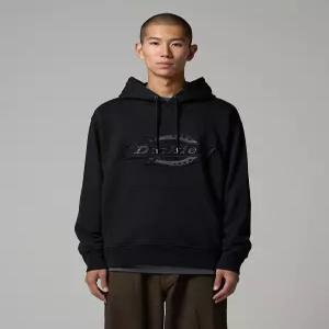 디키즈 워시드 EMB 그래픽 후드티 Black 6407525