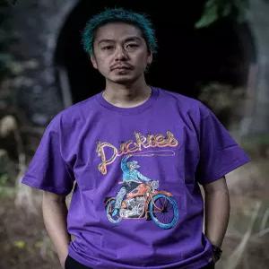 디키즈 X Hirotton 바이크 티셔츠 Purple 83891924