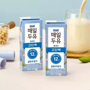 매일유업 매일두유 고단백 플레인 1박스 190ml X 24팩)