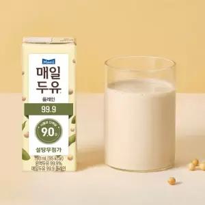 매일유업 매일두유 99.9 플레인 1박스 190ml X 24팩)