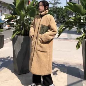 2색 1개 여성 겨울 후리스 롱자켓 롱후리스 코트 점퍼 뽀글이 롱코트 긴 집업 코트