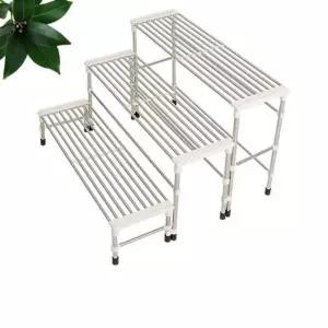 화분 정리대 3단 진열대 선반 다이 거치대 받침대 원목화분받침대 (WE923E5)