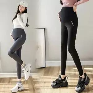 팬츠 여친 검정 가을 요가 임산부 상어가죽 스키니 슬림 MF3