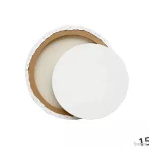 라프샵 미술캔버스 그림캔버스 캔버스천액자 원형 15cm