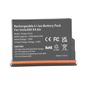Insta360 X4 에어 배터리 2100mAh 및 전원 액세서리용 LCD 2슬롯 고속 박스