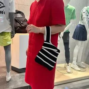 고품질 스트라이프 니트 미니토트백 에코백 손가방 데일리백 데일리백 (WCA2083)