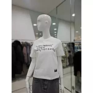 한정수량 보브 바스키아 레터링 숏 슬리브 티셔츠 (7126240181)