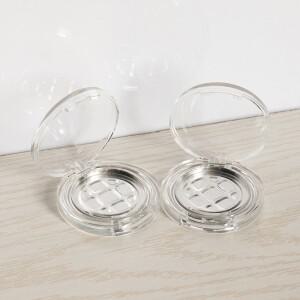 2.5g 빈 단일 슬롯 아이섀도 팔레트 블러쉬 박스 Bb 크림 파운데이션 용 거울이있는 화장품 메이크업 케이