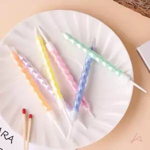 생일초 케이크 축하 디자인 케이크초 6개 생일초 양초 (WEFAAAB)