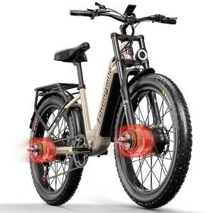 Shengmilo S700 2000W 전기 산악 자전거 26인치 지방 타이어 48V17AH 배터리 7단 성인 남성 전자 자전거 50