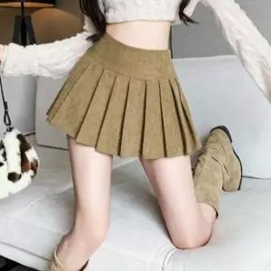 셀럽하우스 겨울 주름 미니스커트 골덴 귀여운 스커트