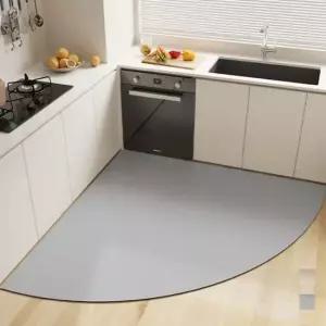 키밍 규조토 코너 발매트 미끄럼방지 주방 80x80cm 발매트