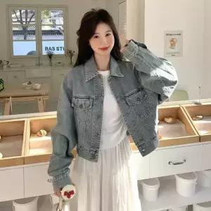 무천도사 데님 봄 여성용 여자 자켓 옷 코트 KKE1