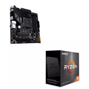 ASUS TUF GAMING B550M-PLUS 메인보드+AMD Ryzen 9 5900X CPU 번들 백패널 포함
