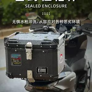 후면 탑박스 스쿠터 뒷자석 검정 박스 40L 배달용 어댑터 바이크 랙 거치대
