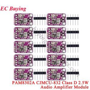 10Pcs/1pc PAM8302A CJMCU-832 2.5W 단일 채널 클래스 D 오디오 전력 증폭기 모듈개발 보드 2x3W PAM8403