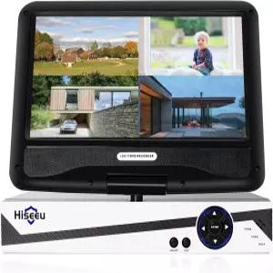 HDD 10인치 LCD 무선 WiFi NVR 16CH 네트워크 비디오 레코더 동작 감지 영역 설정 24시간 연속 녹화 Hiseeu