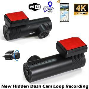 대시캠 WIFI GPS 미니 차량용 DVR 전방 4K 2160P  후방 1080P 듀얼 렌즈 블랙박스 실내 카메라 야간 시야 2