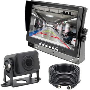 유선 후방 카메라 키트 시스템 7인치 AHD IPS 모니터 1024X600+1080P IP69 방수 (트럭, 버스, 트레일러, RV