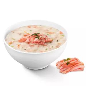DalimFood 감칠맛과 고소함 고단백 저칼로리 게살죽 500g x 10팩/캠핑 등산 운동전후 야식 간식 즉석죽