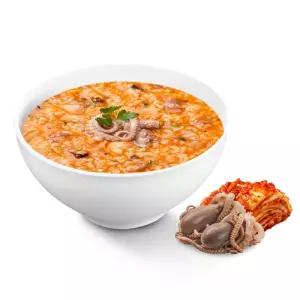 DalimFood 시원하고 얼큰한 김치낙지죽 500g x 10팩/해장죽 캠핑 등산 운동전후 야식 간식 즉석죽