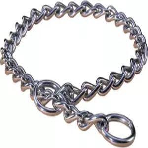 해밀턴 메탈 슬립 링크 초크 체인 도그 칼라 엑스트라 헤비 4.0mm x 22