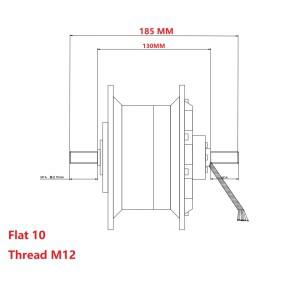 전동 스쿠터 허브 모터 10인치 52V60V1600W3000W 강력 디스크 브레이크 브러시리스 자전거 교체용