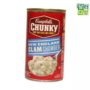 청키 뉴잉글랜드 크램차우더 조개 스프 505g 6개 식사대용 간편식 수프 영양간식
