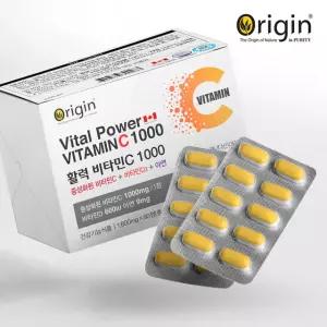 오리진 캐나다 비타민C1000 1600mg 90정 3개월분 고함량 비타민D 아연