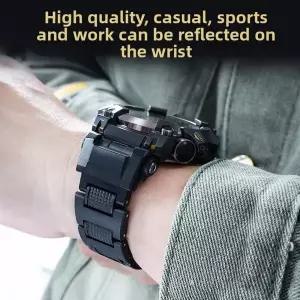 호환 카시오 G-SHOCK GWG-B1000-1A 시계용 경량 플라스틱 스틸 스트랩 5713 3세대 머드 킹 개조 스포츠 시