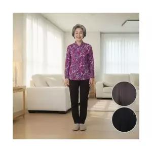 할머니옷 중년 여성 겨울 기모바지 밴딩 몸빼바지 할머니 세미팬츠 684406 1319777