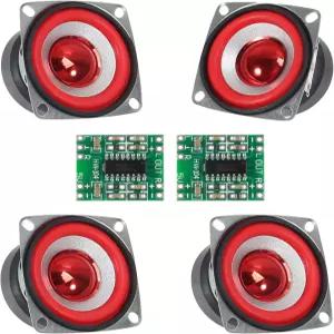 ALMOCN 4PCS 4Ohm 5W DIY 소형 풀레인지 오디오 스피커 스테레오 우퍼 PAM8403 앰프 보드 2X 3W 슈퍼 미니