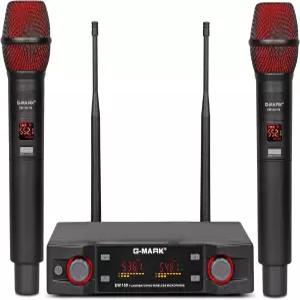 G-MARK 무선 마이크 노래방 노래 모임 파티 교회 DJ 결혼식 가정용 KTV 세트용 프로페셔널 듀얼 UHF