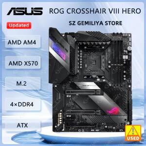 ASUS X570 메인보드 ROG 크로스헤어 VIII 히어로 메인보드 AM4 DDR4 128GB M.2 지원 5600 5300 4355 2600 4