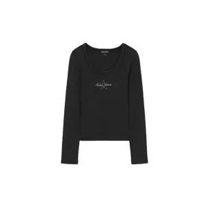 [게스]진 반팔티 라운드넥 여성 스타 골지 긴팔티 YQAK2311 LE1221408939