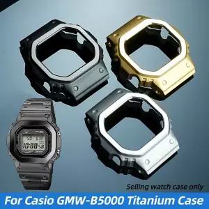 호환 GMW-B5000 티타늄 케이스 카시오 G-SHOCK 3459 GMW B5000 MRG-B5000 개조 티타늄 메탈 시계 케이스 베