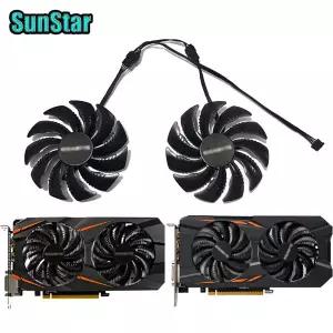 GPU GTX1060 GTX1070 신형 PLD09210S12HH T129215SU 저소음 그래픽 카드 팬 기가바이트 GTX1050 1060 1070
