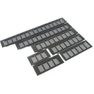 다기능 알루미늄 블랙 에어 벤트 그릴 벽 환기 커버 옷장 부품 액세서리 50x150-400mm
