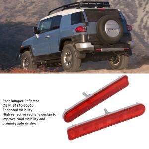 1쌍 후면 범퍼 반사경 81910-35060 FJ Cruiser 2007-2014 용 빨간색 렌즈 자동차 테일 리플렉터  교체