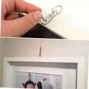 6p 철제 d링 액자고리 나사 부속품 벽걸이 그림 걸이 액자고리나사 diy용품 액자걸이