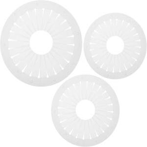 LALAFINA 3pcs 로제트 메이커 바느질 공예 장식 코사지 브로치 원형 템플릿 세트와 리본 플리트 포함