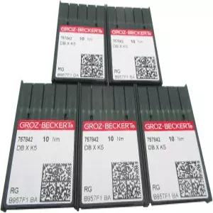 타지마 브랜드 바루단 SWF 호환/교체 가능한 50PCS 그로즈 베커트 DBXK5 산업 자수 기계 바늘 CKPSMS 투명
