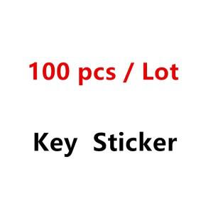 100개 8mm 10mm 키 스티커 데칼 알루미늄 금속 또는 에폭시